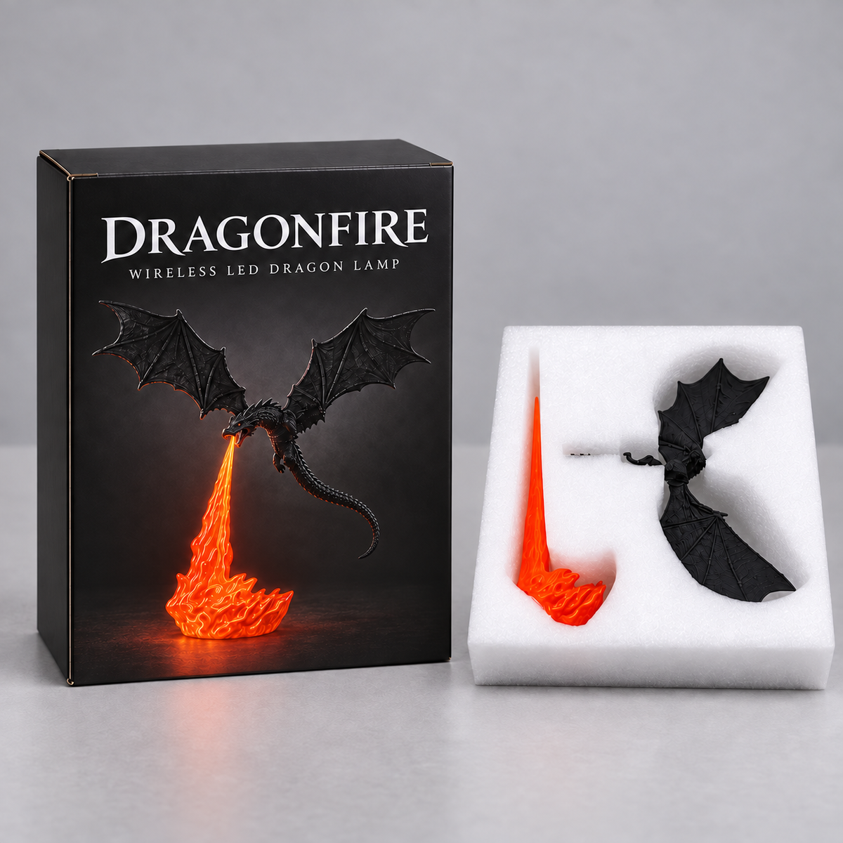 🔥🔥 Limited-Time 25% OFF！🐉 Dragonfire Wireless LED Dragon Lamp – Epic Fire-Breathing Glow for Gaming Rooms, Desks & Gifts ✨
